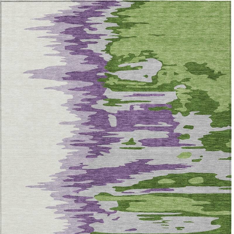 HomeRoots Abstract Transitional Rectangle Outdoor Rug