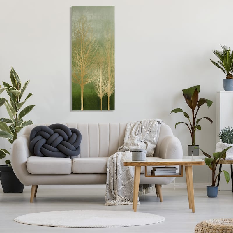 Stupell Tranquil Gold Branches Canvas Wall Art Design By Kate Bennett