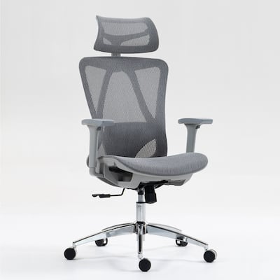 360°Swivel High Back Mesh Office Chair, 3D Adjustable Armrests for Flexibility