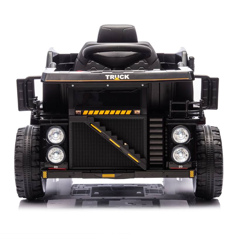 12V Kids Ride On Dump Truck W/Parents Control,2wd,Rear-Wheel Suspension,Electric Dump Bed And Extra Shovel,For Kids 3-5