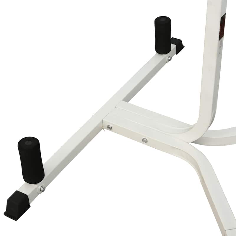 Soozier Free-Standing Speed Bag Platform Punch Bag Station Boxing Stand Heavy Duty Frame White
