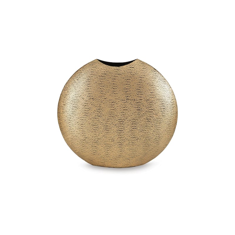 Signature Design by Ashley Iansboro Antique Gold Finish Vase