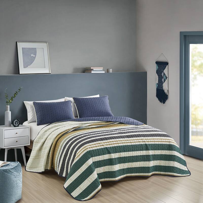 Madras Luxury 3 Piece Bedspread