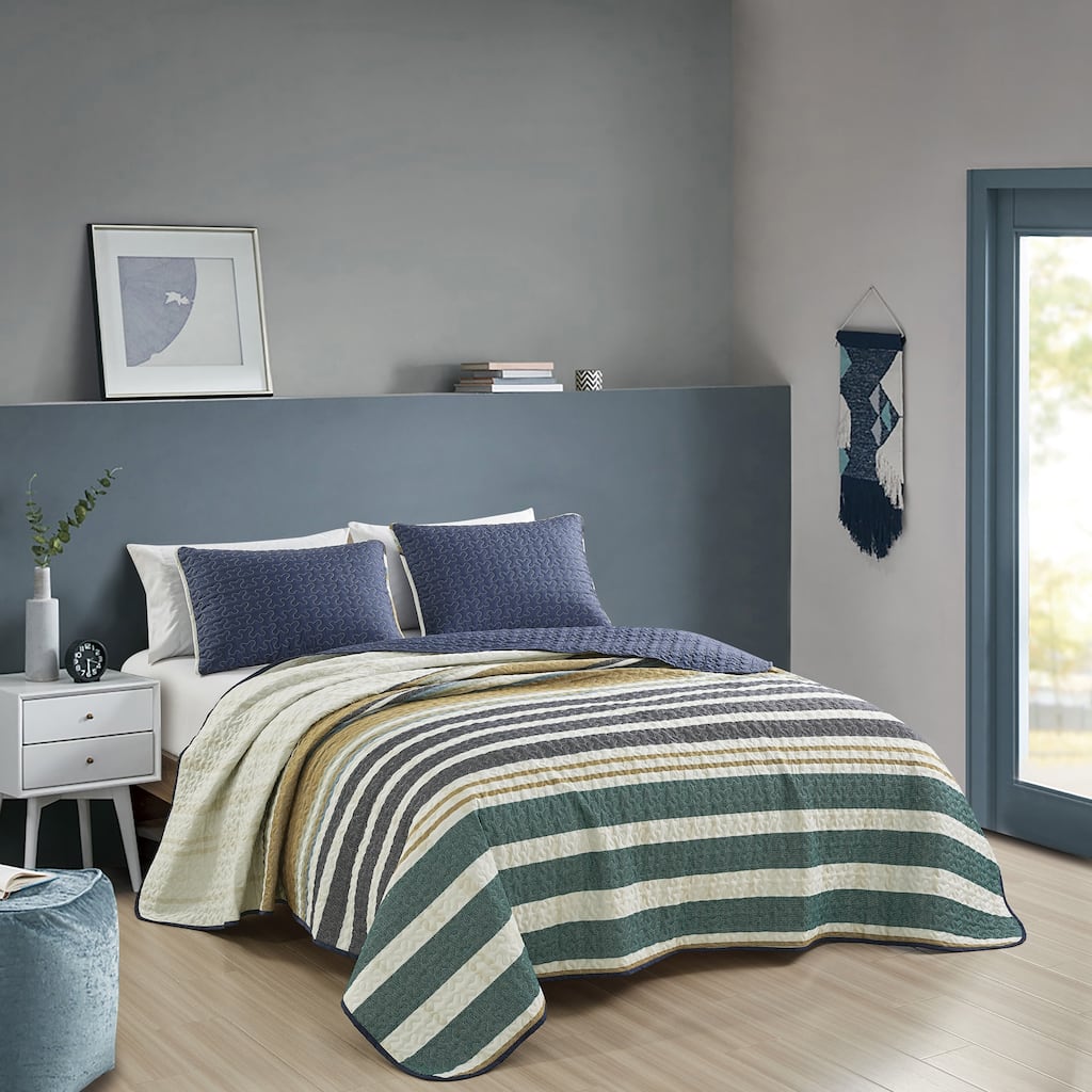 Madras Luxury 3 Piece Bedspread