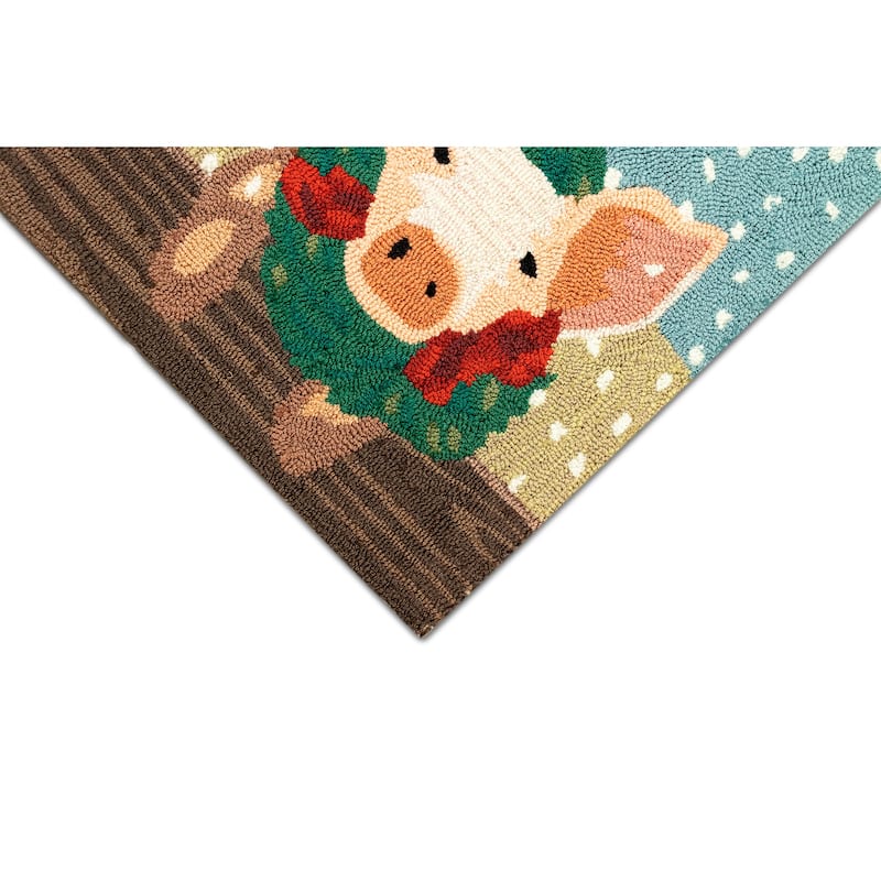 Liora Manne Frontporch Farm Holiday Indoor/Outdoor Rug - 20" x 30"