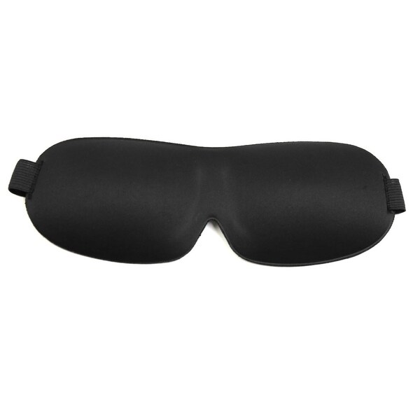 3D Eye Mask Soft Sponge Padded Travel Sleeping Blindfold Sleep Aid Black Soft