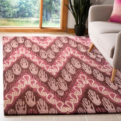 SAFAVIEH Handmade Ikat Ansley Modern Wool Rug