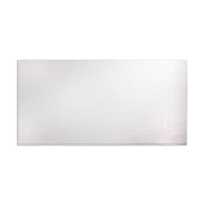 FASÄDE Ripple Horizontal 4-foot x 8-foot PVC Wall Panel in Gloss White - 4 x 8