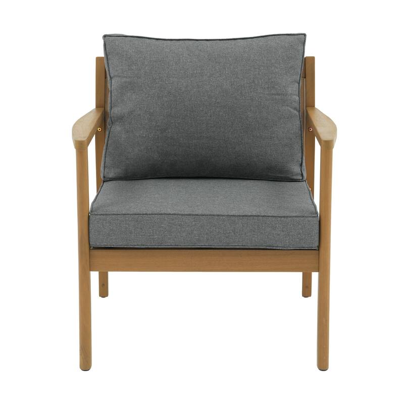 Outdoor 4 Piece Leisure Solid Wooden Chair Set