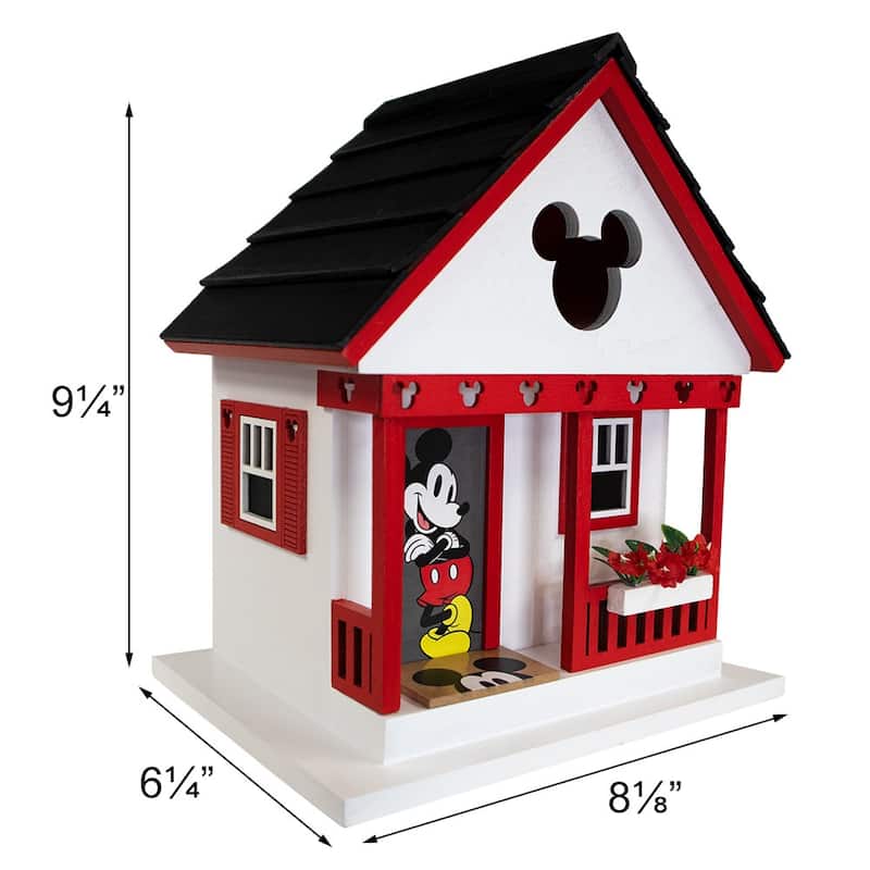 Home Bazaar Disney Mickey Mouse Cottage Birdhouse