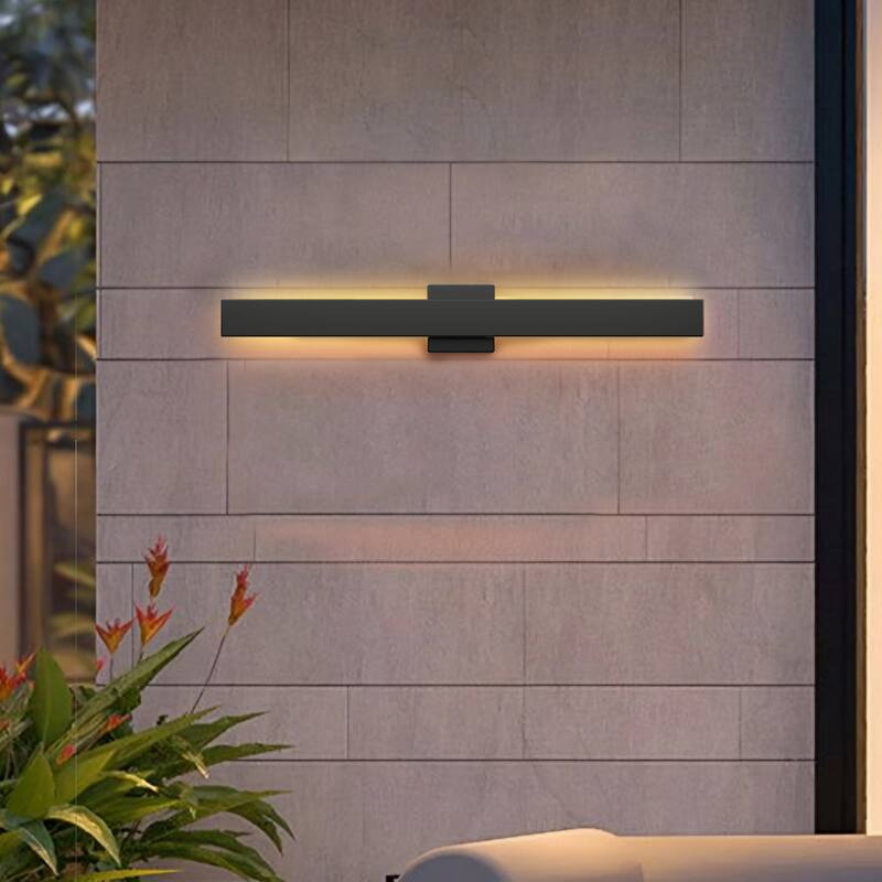 Outdoor Hardwired Bar Wall Light Linear Sconce with LED Source