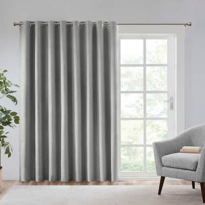 SunSmart Arlie Printed Heathered Extra Wide Blackout Window Patio Panel - 100x84"