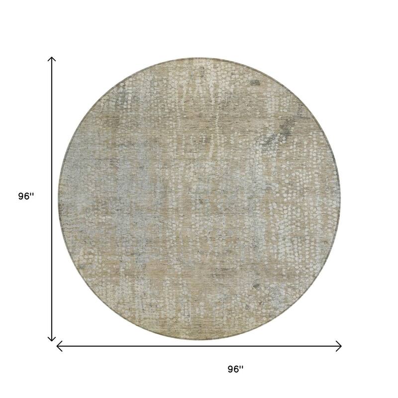 HomeRoots Abstract Transitional Rectangle Outdoor Rug