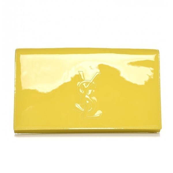 patent leather clutch