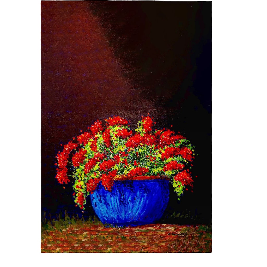 Potted Geraniums Guest Towel - 20x20