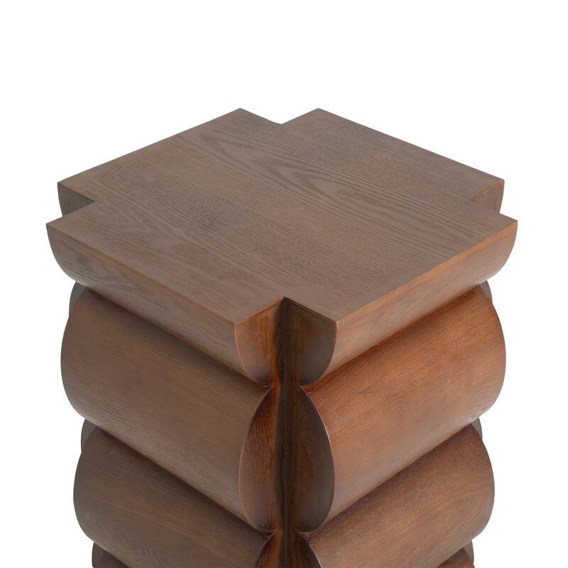 Christopher Knight Home - Camden Modern 15.35" Lightweight End Table with Tiered Shelves for Bedroom, Living Room - 20.87"H