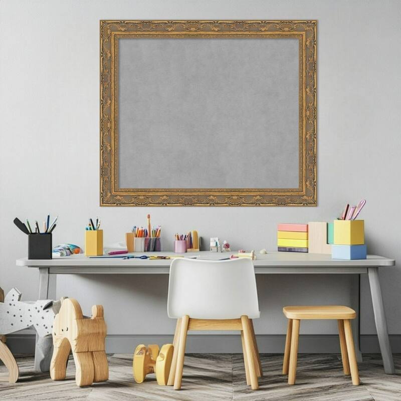 Amanti Art Filigree Gloss Black Framed