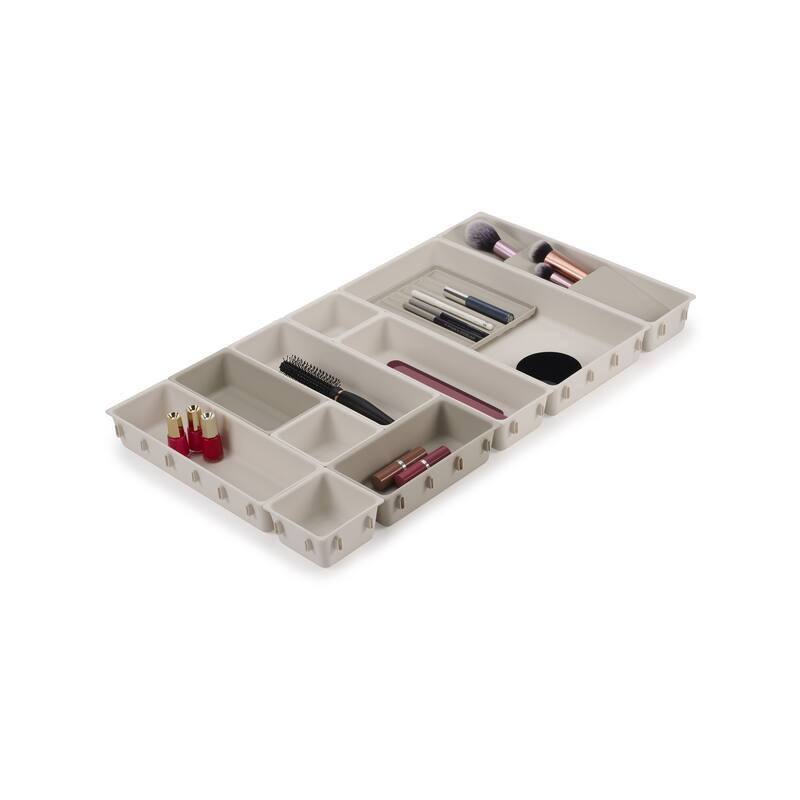 Joseph Joseph Viva 12-piece Makeup Drawer Organizer Set - Shell - Shell