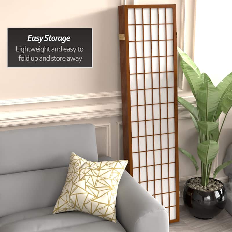 Wood and Rice Paper Windowpane Shoji Screen (China)