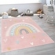 preview thumbnail 17 of 22, Kids Rug with Rainbow and Hearts in Pastel Colors