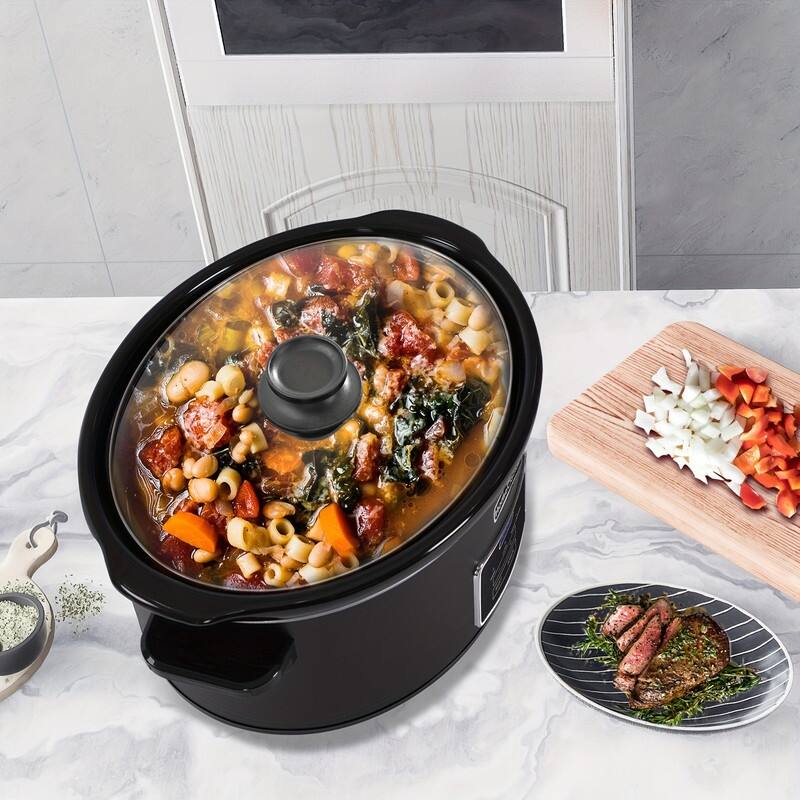 Homecookin 6,7 Quart Digital Display Programmable Slow Cooker