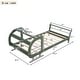 preview thumbnail 5 of 6, Twin Size Aircraft Shaped Wood Platform Bed with Shelves and Propeller - Vintage Style
