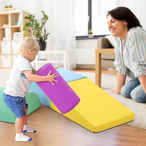 slide 2 of 14, Waterproof Toddler Climbing Toys, Baby Jungle Gym Indoor Lightweight Multi-Color