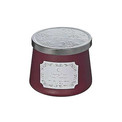 Christmas 10.5Oz Taper Candle Cranberry Cassis - N/A