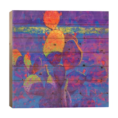 Prickly Proposition Print On Wood by Cody DeLong - Multi-Color