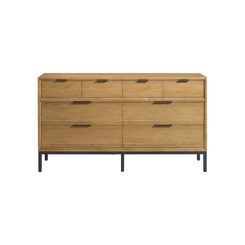 Newport 8-Drawer Dresser, Natural Oak