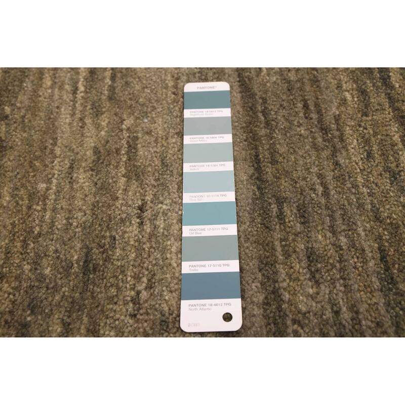 ECARPETGALLERY Hand-knotted Pak Finest Gabbeh Green Wool Rug - 4'0 x 5'11