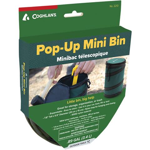 Coghlan's Pop-Up Mini Trash Bin - Green