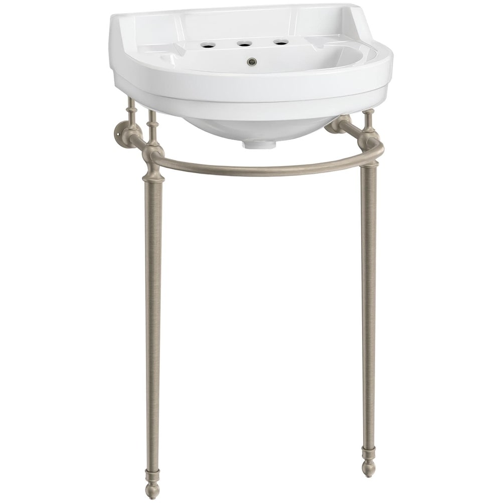 Whitehaus WHV022-L32-3H 21-5/8" Specialty Vitreous China Console