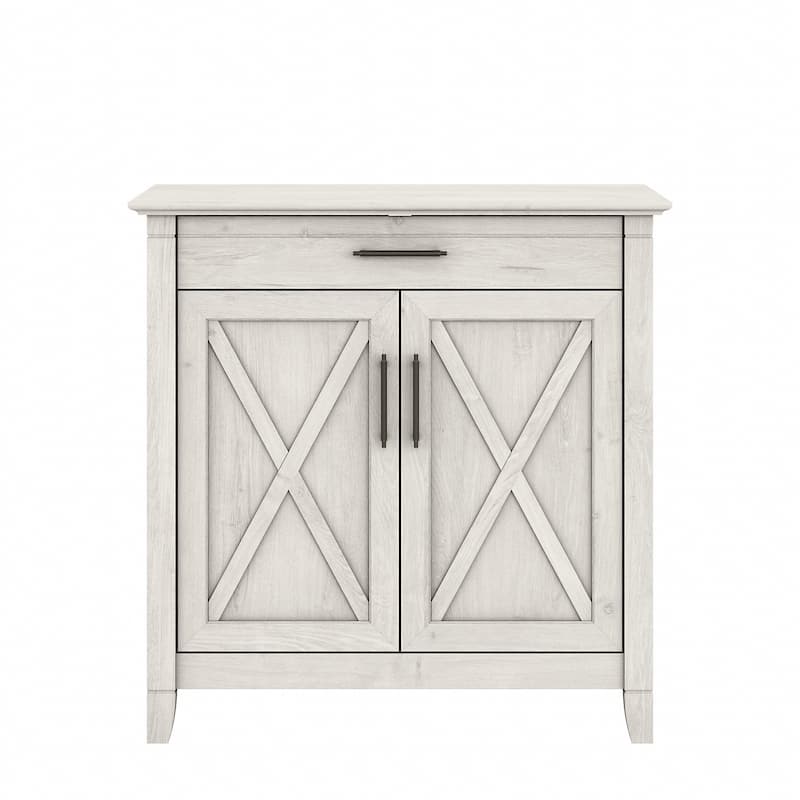 Key West Secretary Desk with Storage Cabinet by Bush Furniture