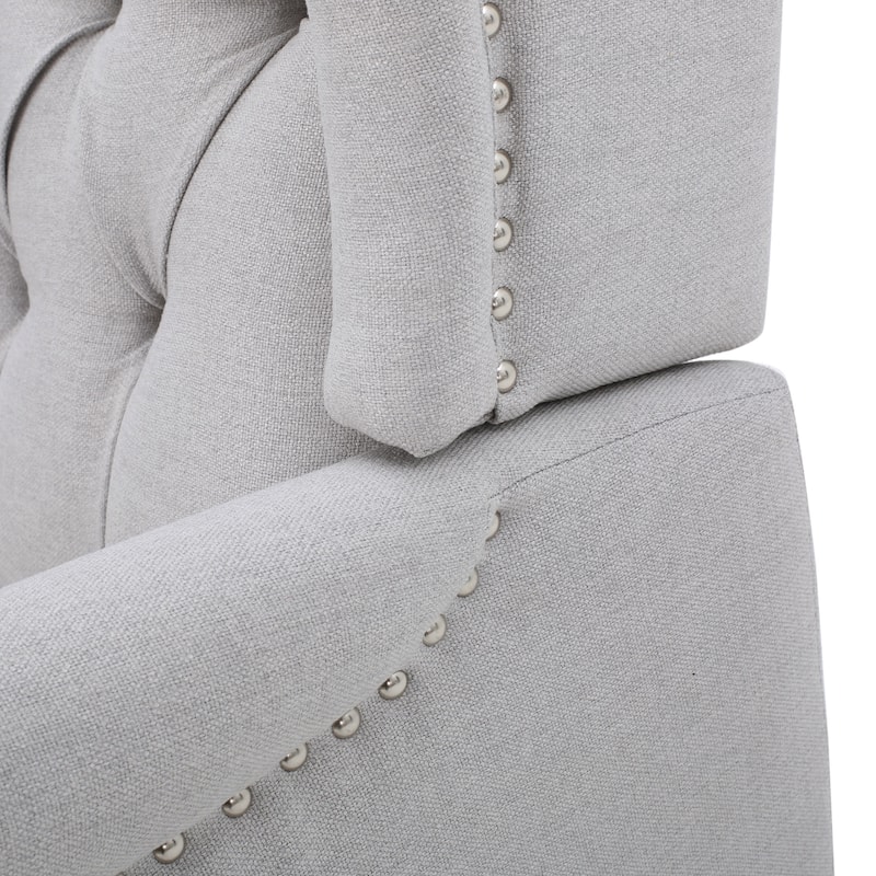 Walter Tufted Fabric Wingback Recliner Club Chair by Christopher Knight Home