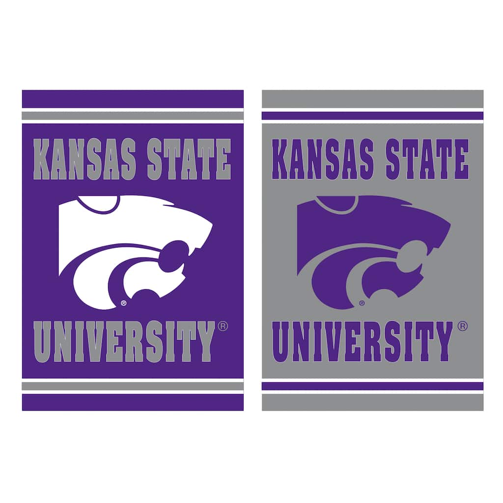 Embossed Suede Flag, House Size, Kansas State University