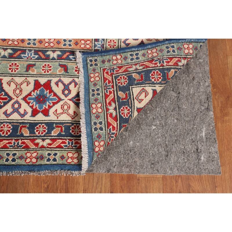 Blue Kazak Oriental Large Area Rug Handmade Wool Carpet - 9'8" x 15'7"
