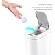 preview thumbnail 2 of 6, NINESTARS White Motion Sensor Trash Can Combo Set, 2 Pc. - 1.85 Gallons/ 7 Liters