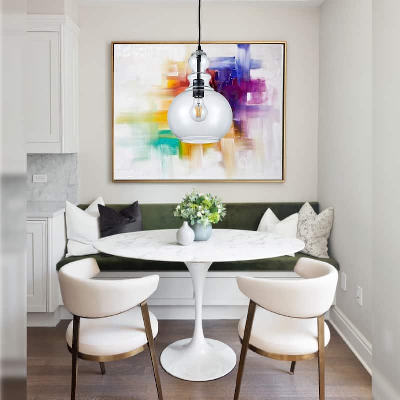 1 LT Pendant with Clear Glass Shade 75W BULB NOT INCLUDE