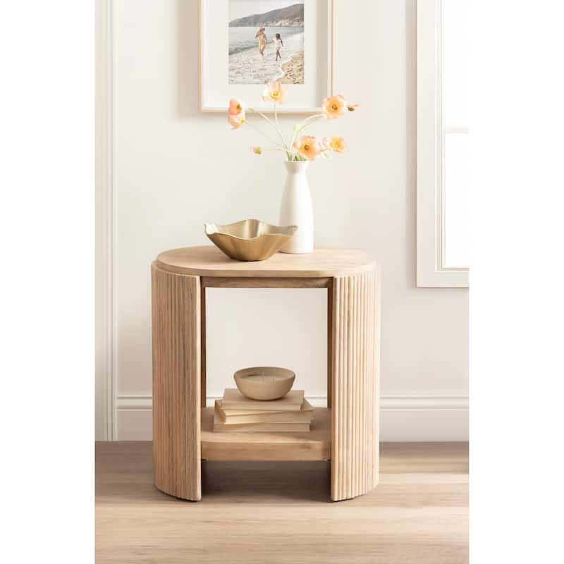 Kate and Laurel Cakora Capsule Wood Side Table