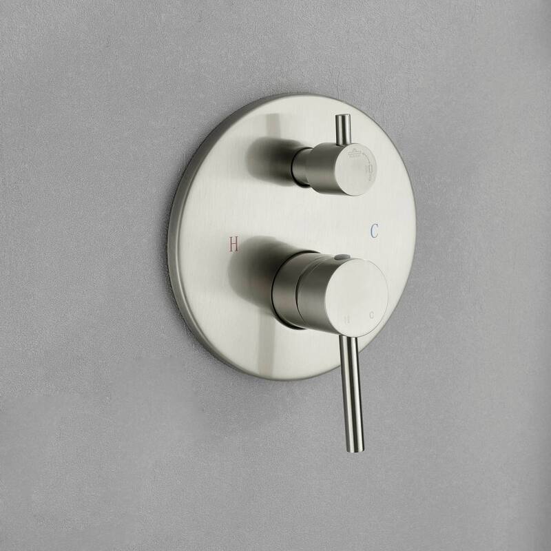 Wall Mounted Shower Faucet With Handheld Sprayer 10 Inch Shower Head Combo Set Modern Rainfall Shower System With Hand Shower