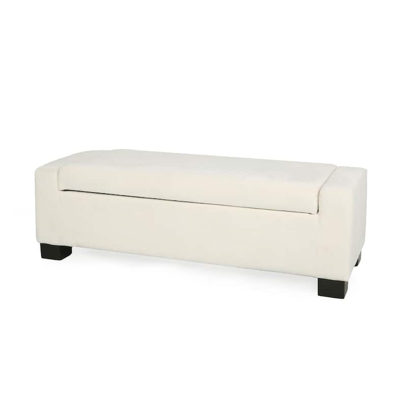 Maddie Fabric Storage Ottoman Bench by Christopher Knight Home