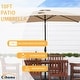 preview thumbnail 41 of 44, Clihome 10' x 6'5 Aluminum Rectangular Market Umbrella