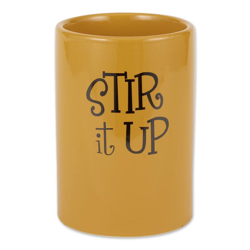 DII Stir It Up Ceramic Utensil Holder - Honey