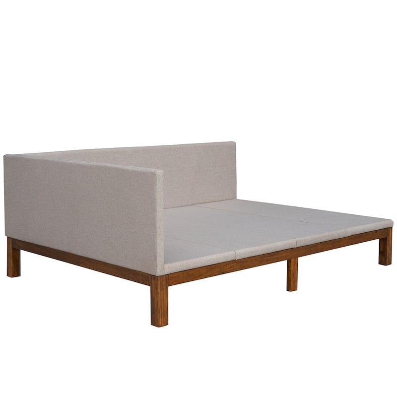 Merax Upholstered Daybed/Sofa Bed Frame Twin/Full Size Linen