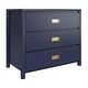 preview thumbnail 19 of 24, Little Seeds Monarch Hill Haven 3-Drawer Kids' Dresser Navy