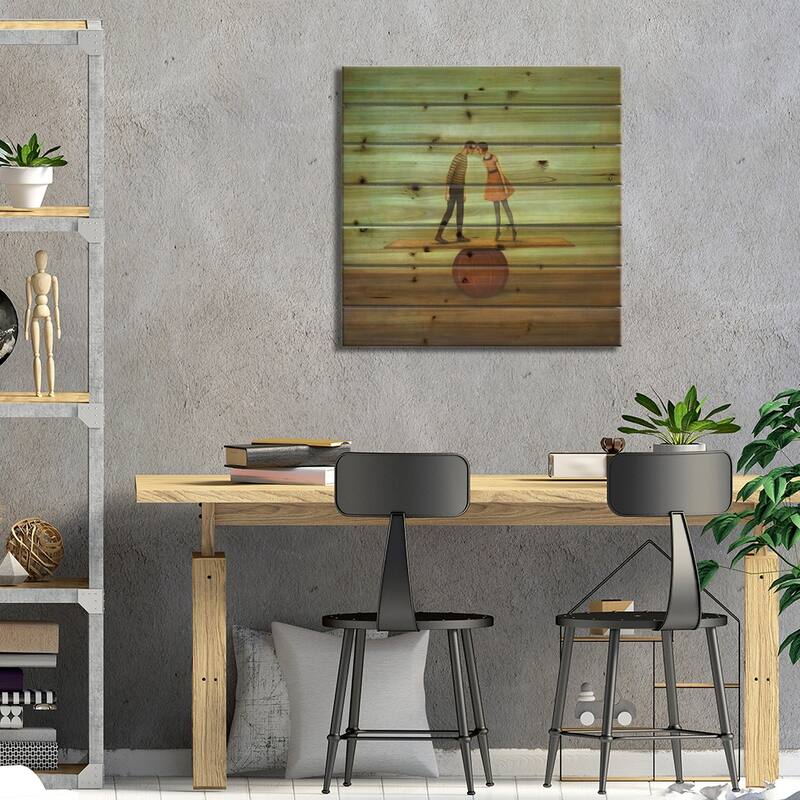 Finding Equilibrium Print On Wood by Duy Huynh - Multi-Color