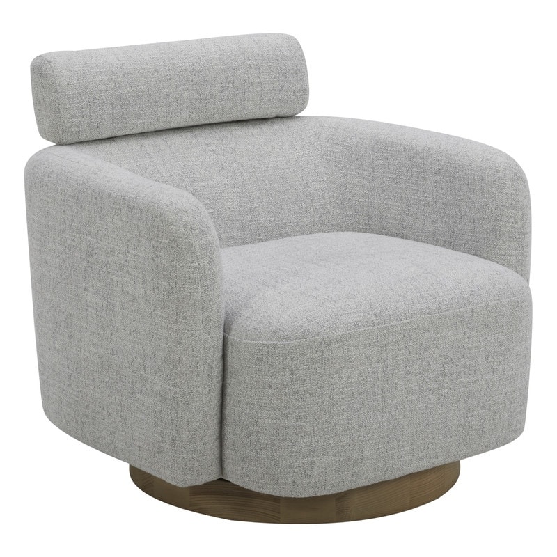 Spruce & Spring Ray Modern Swivel Accent Barrel Chairs