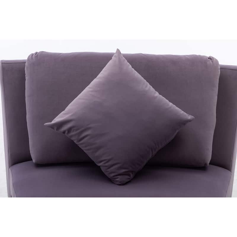 136'' Velvet sofa Sectional U Shaped 4 Seater Symmetrical Modular Curve Sofas