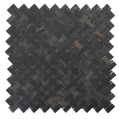 Apollo tile 12" x 12" Splendor Matte Black Porcelain Tile (4.84 sq ft/case) - 5 Pack